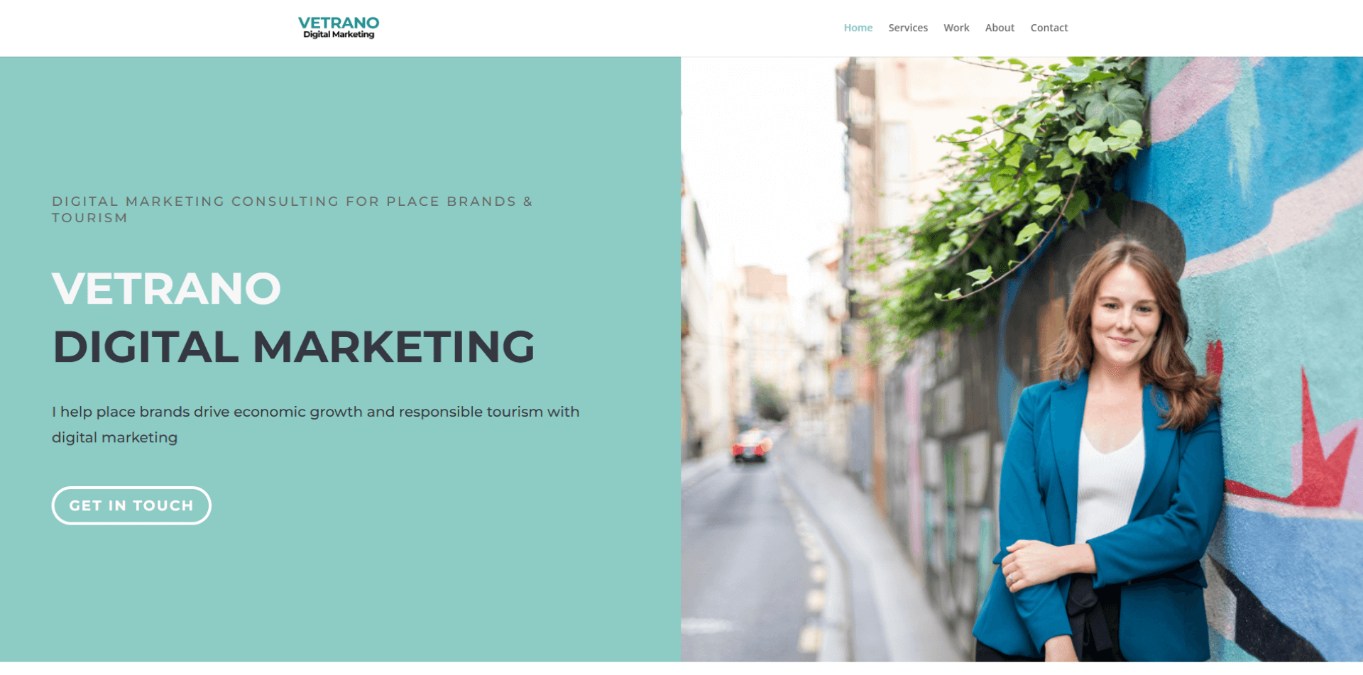 Image of Vetrano Digital website