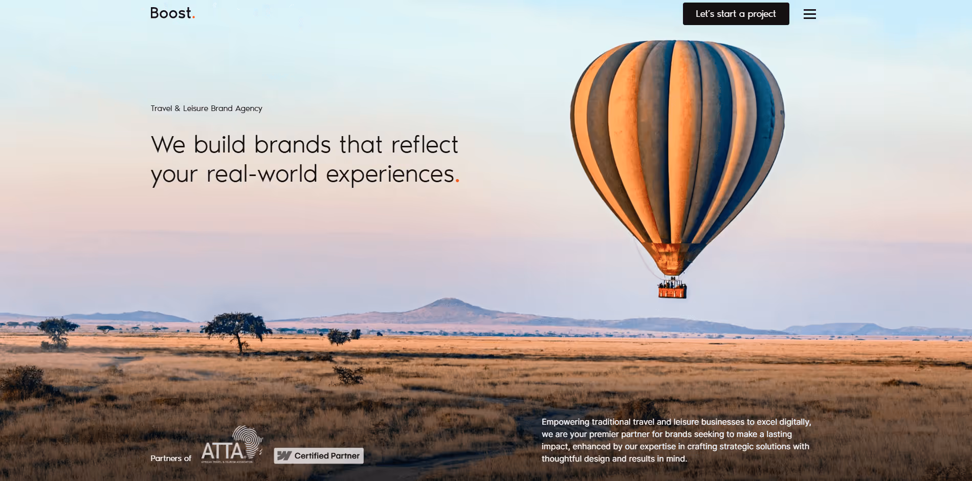 Image of Boost home page