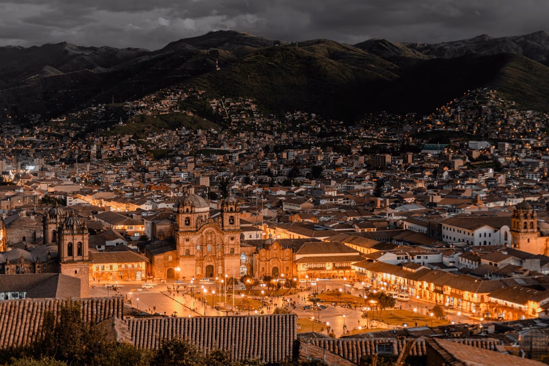 View of Cathedral at night