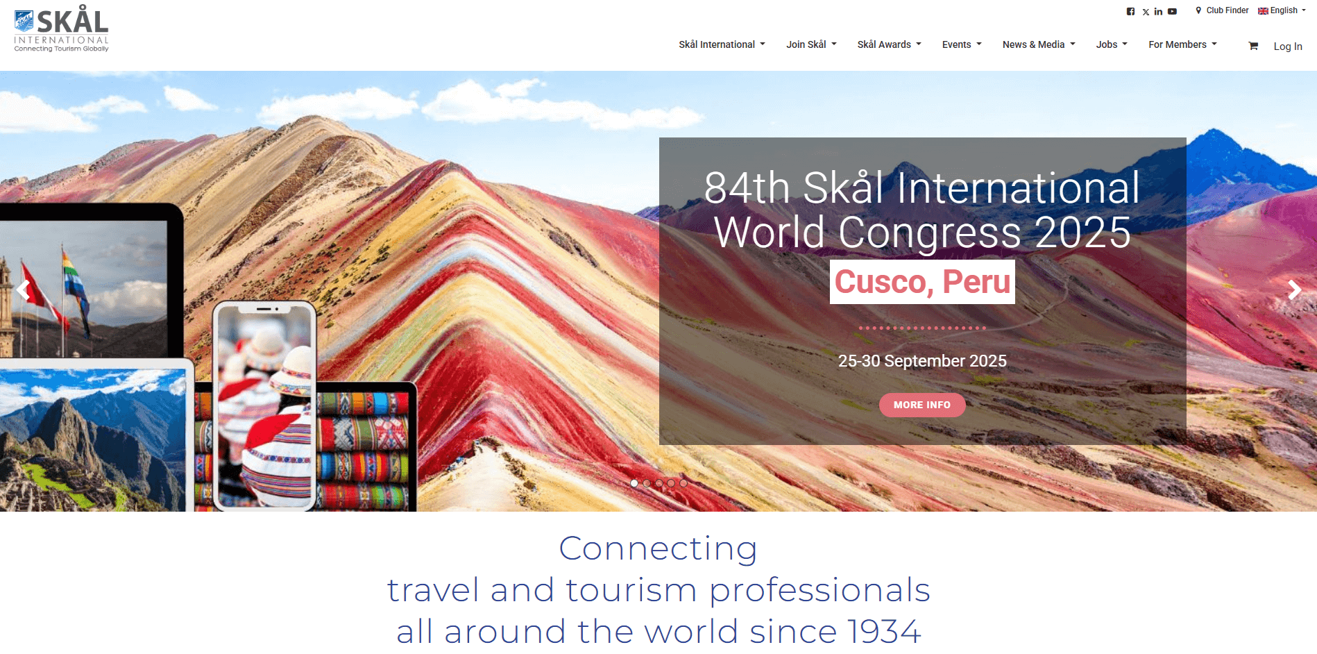 Image of SKAL International website