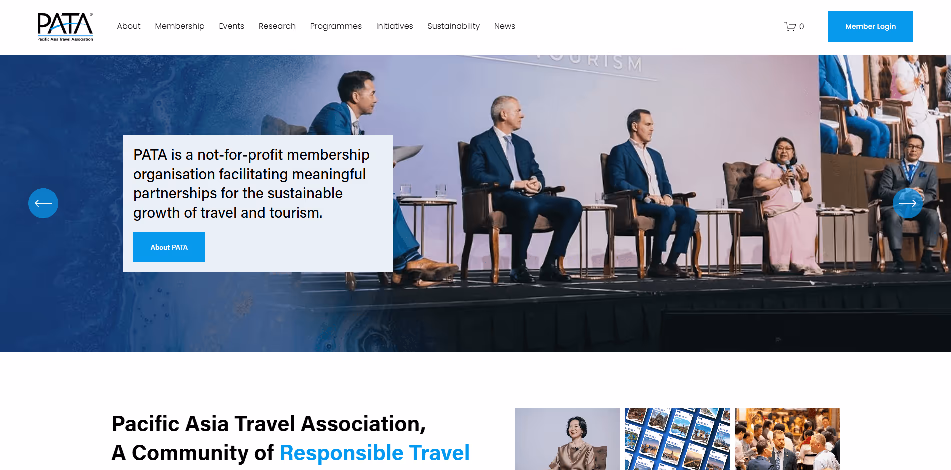 Image of PATA website