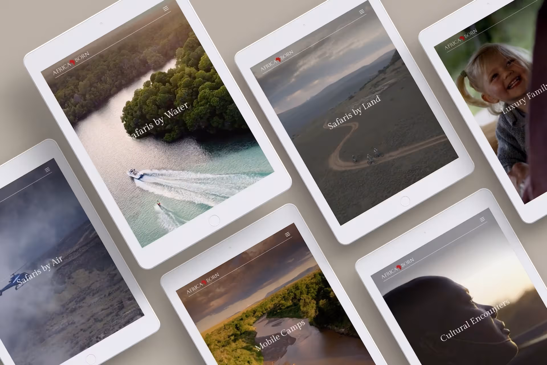 Pages of the Africa Born website