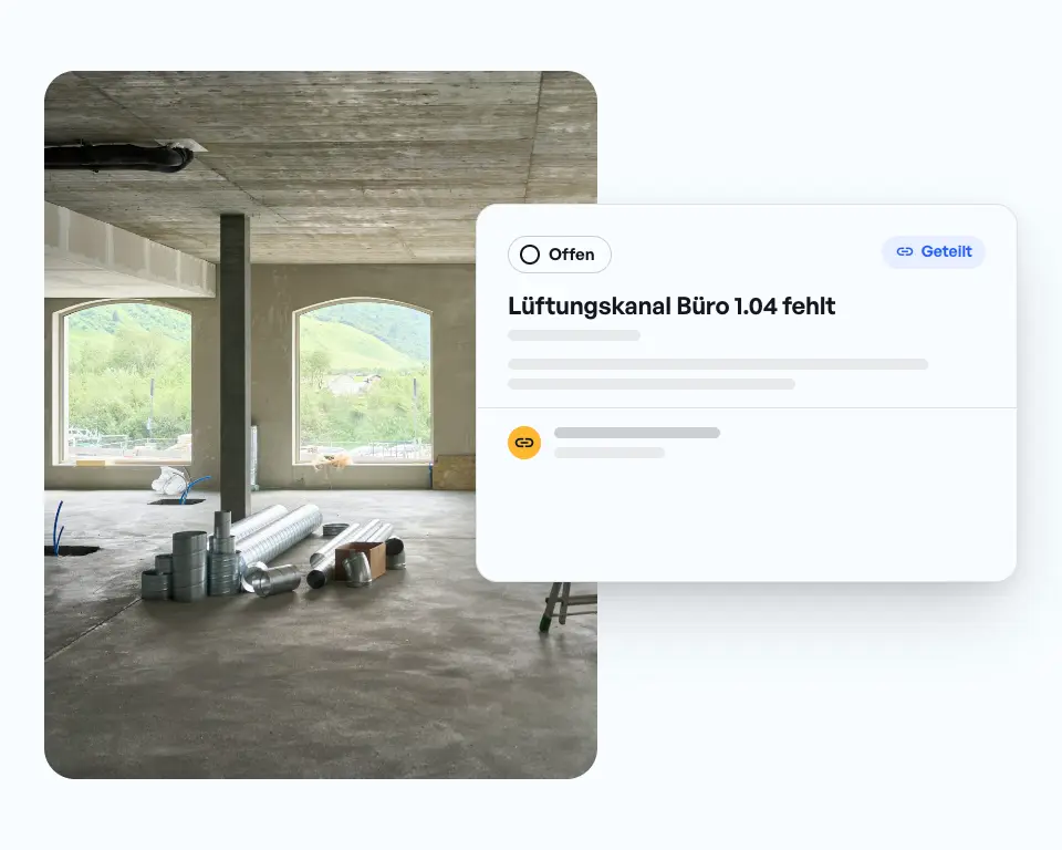 Shared task, the contractor replies directly through the link.