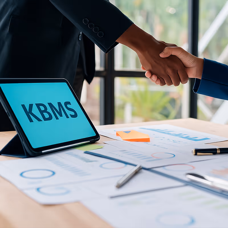 KBMS Präsentation im Meeting – Logistikberatung für Unternehmen