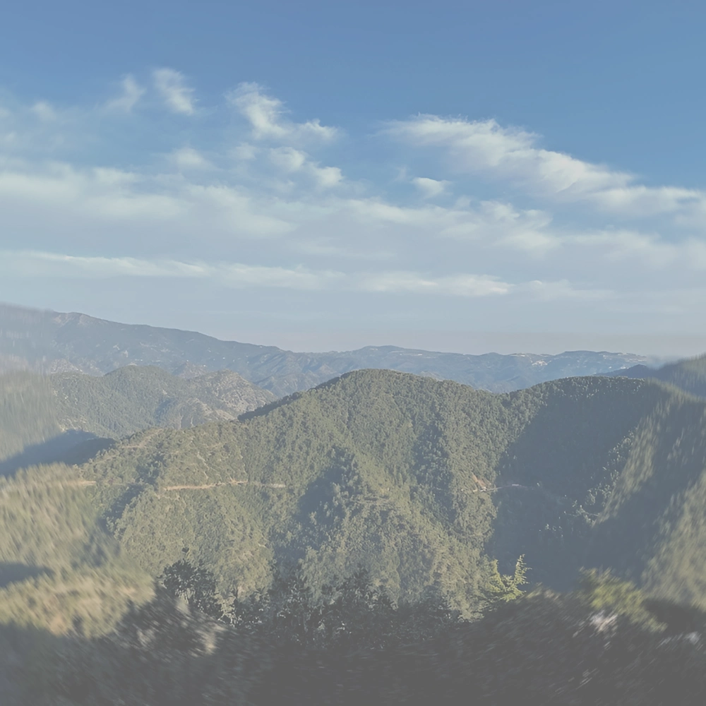 Dusty atmosphere on peak of mountain