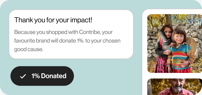 1% donated confirmation
