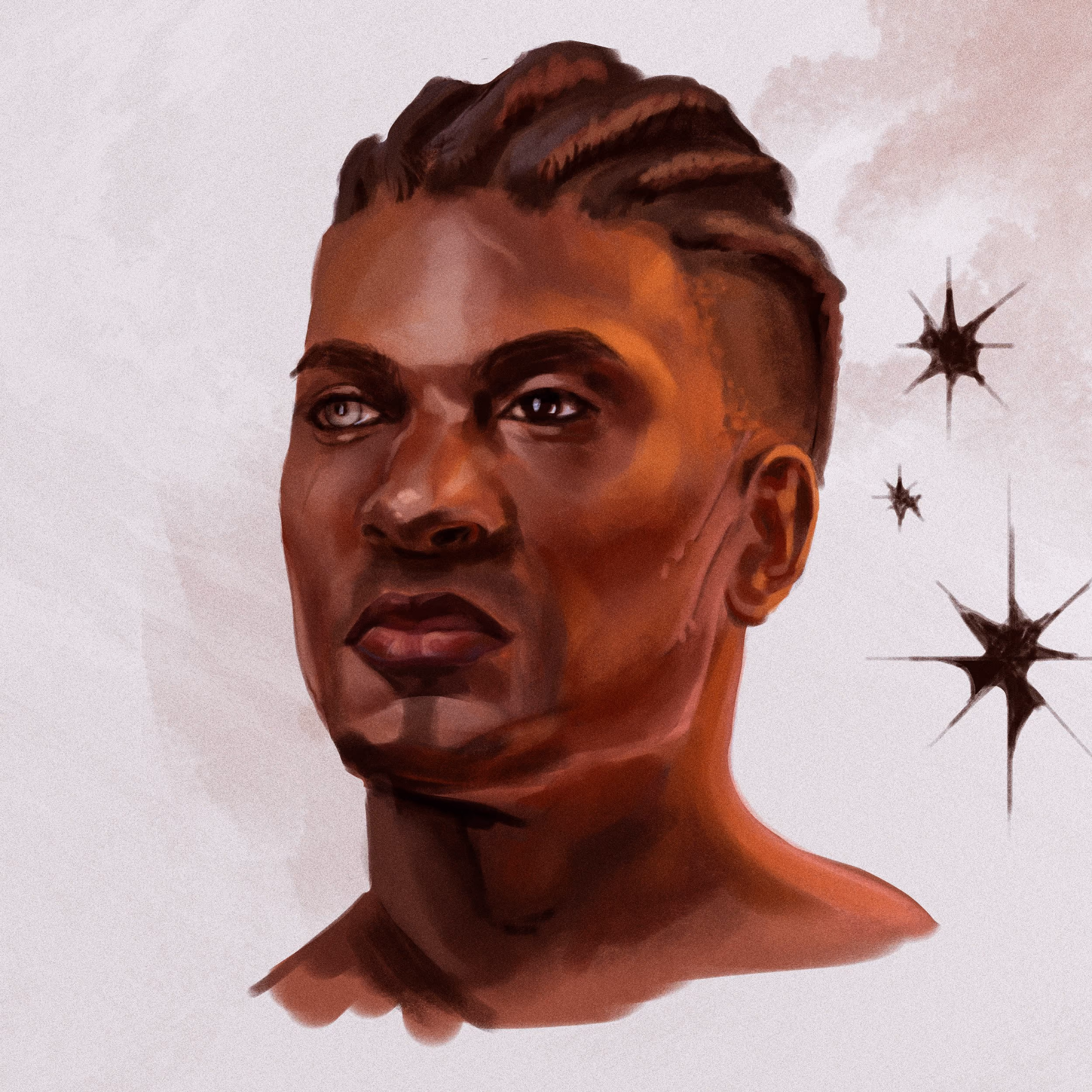 Illustration of Wyll, from Baldur's Gate.