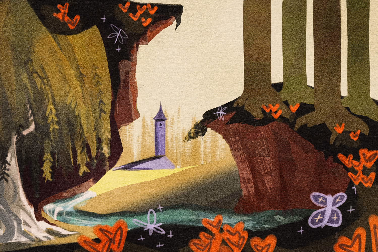 A landscape illustration.