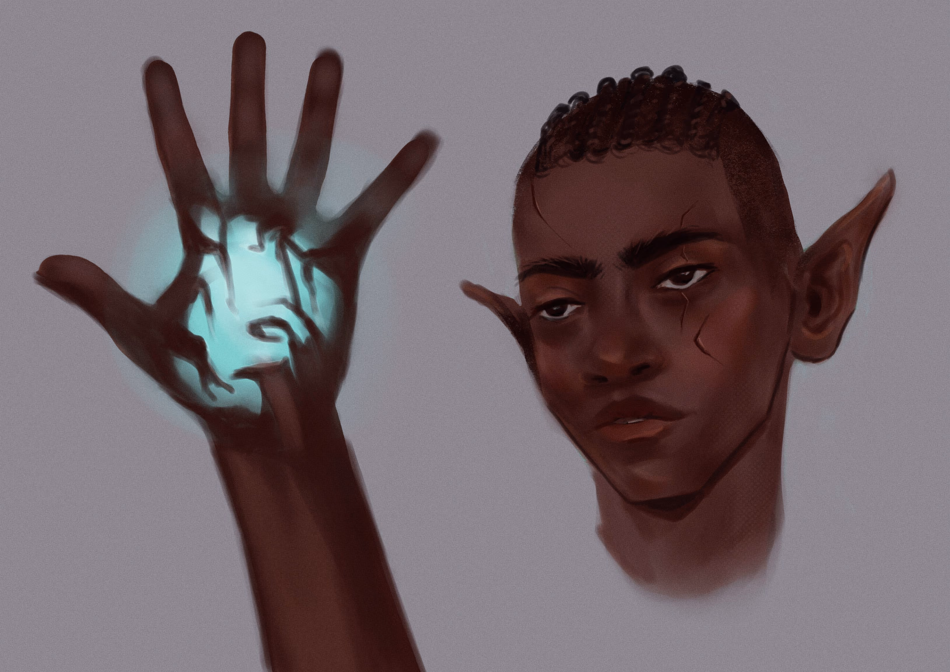 Illustration of a Dragon Age: Inquisition OC.