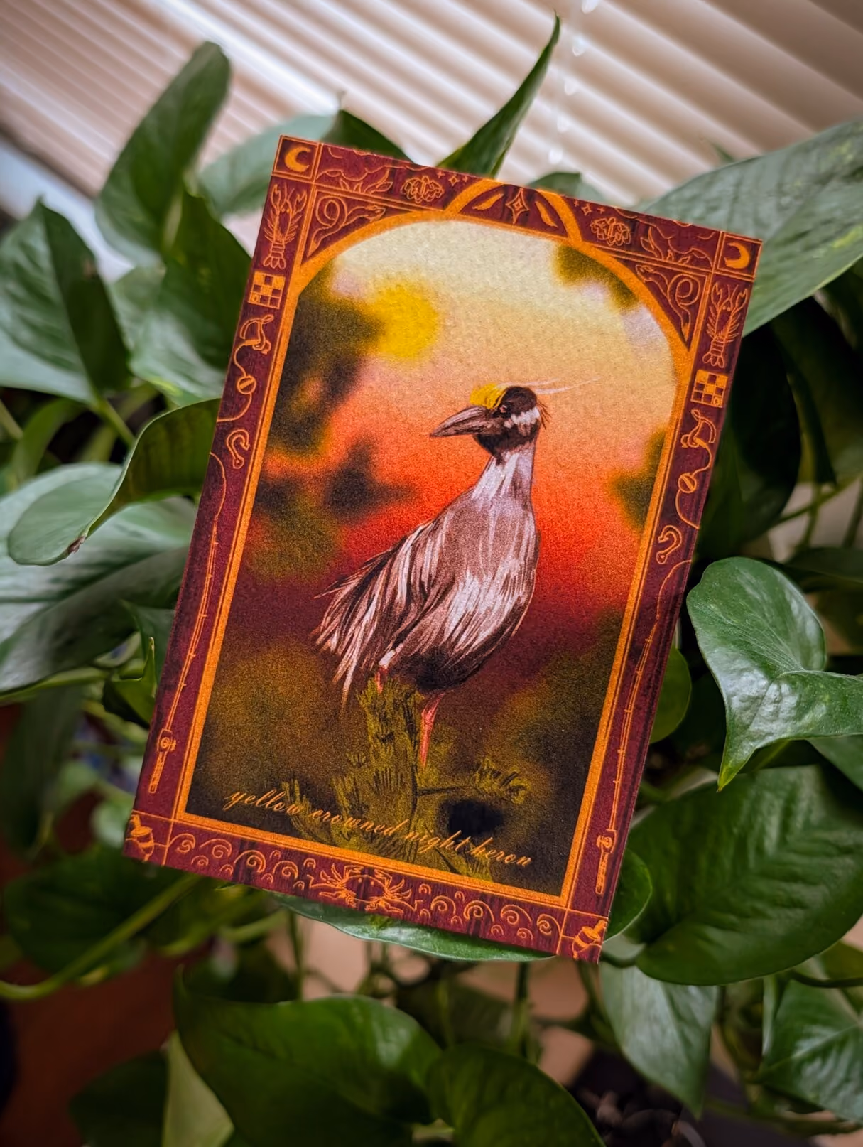 Illustration of a heron