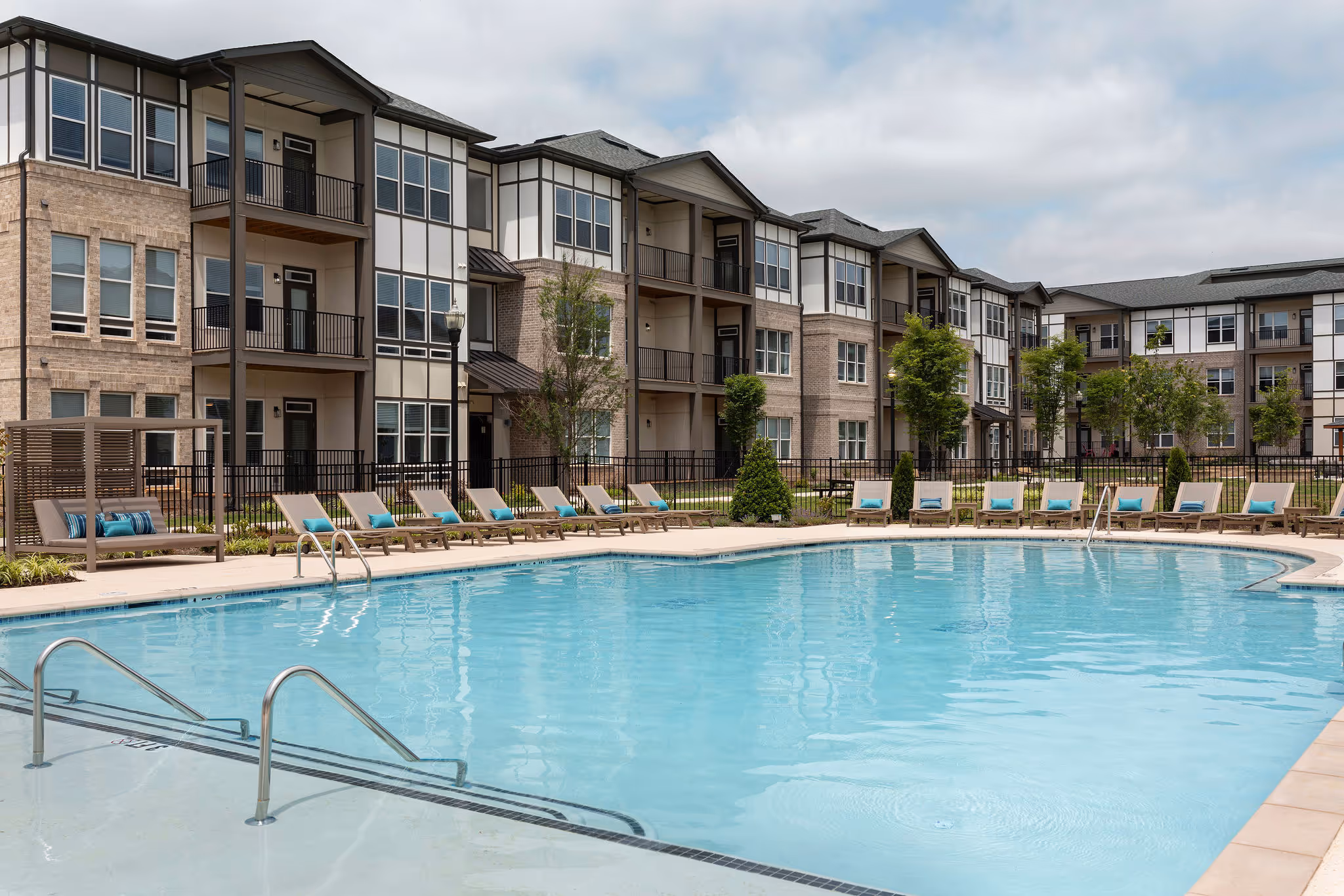 Pool and community buildings