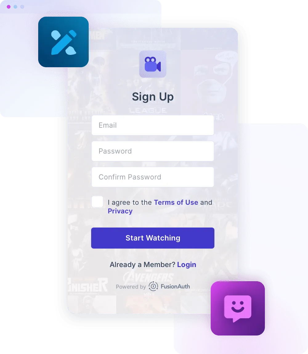fusionauth entertainment authentication