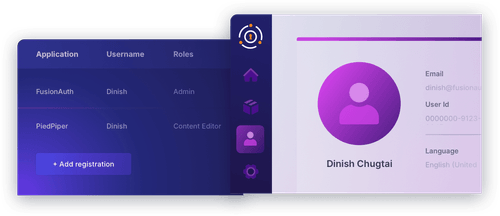 fusionauth user management UI