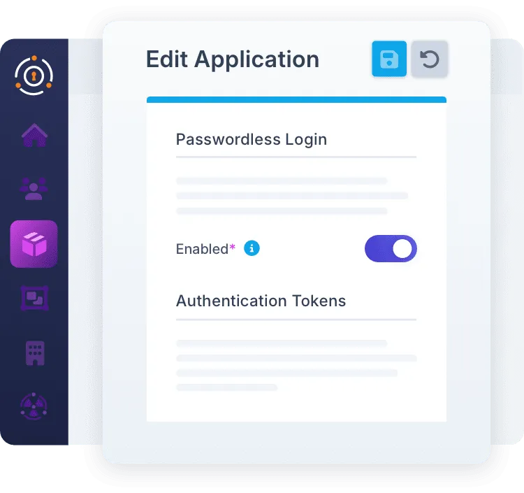 fusionauth edit and limit magic on an application by application basis