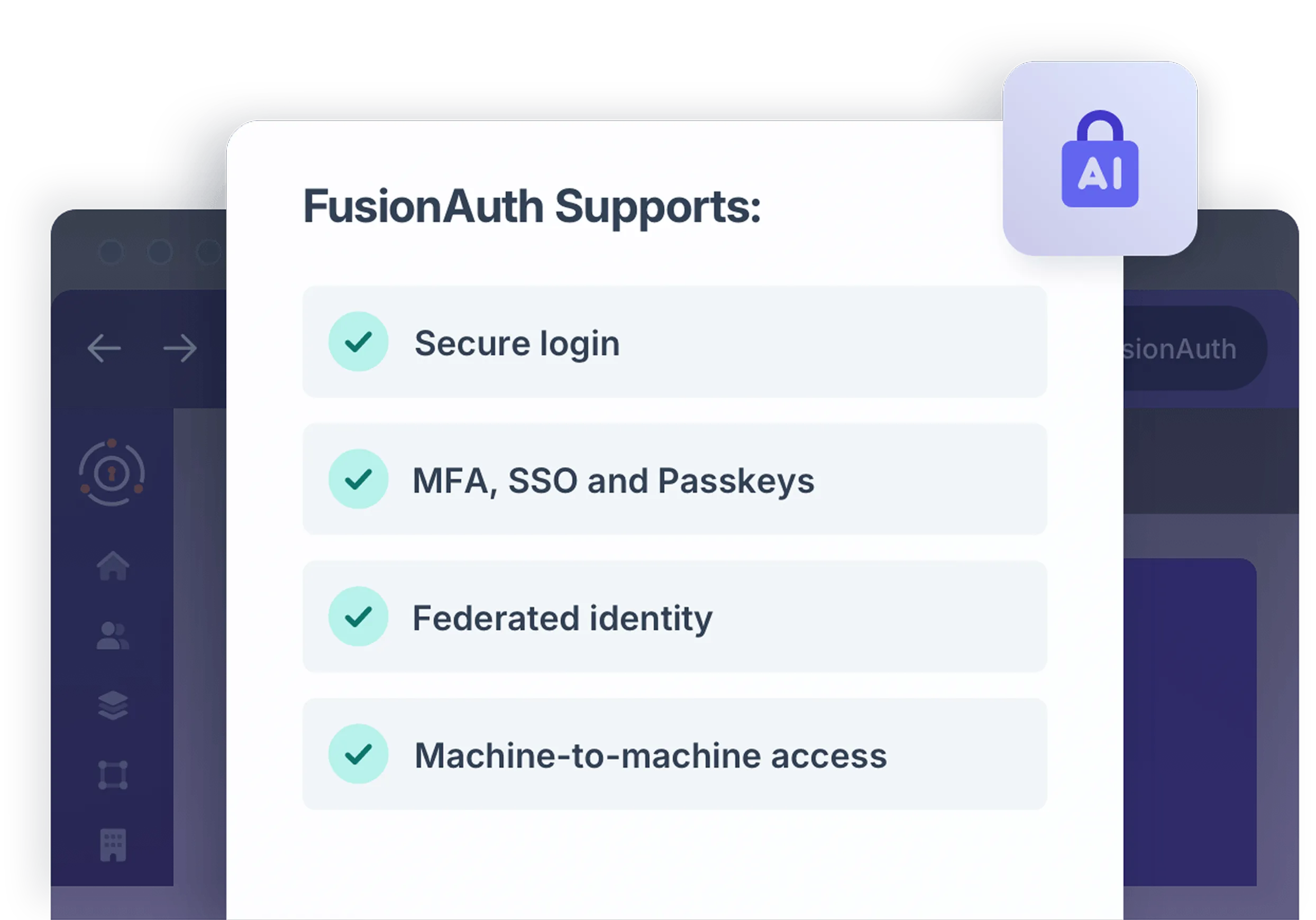 FusionAuth authentication for human users, automated systems, and AI workloads