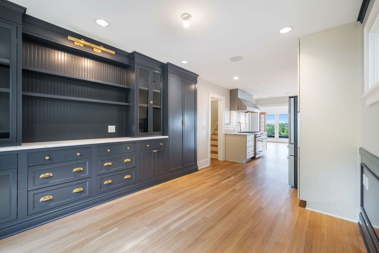 Phinney Ridge Painting - Custom dining built-in install, wainscot and painting (Queen Anne)