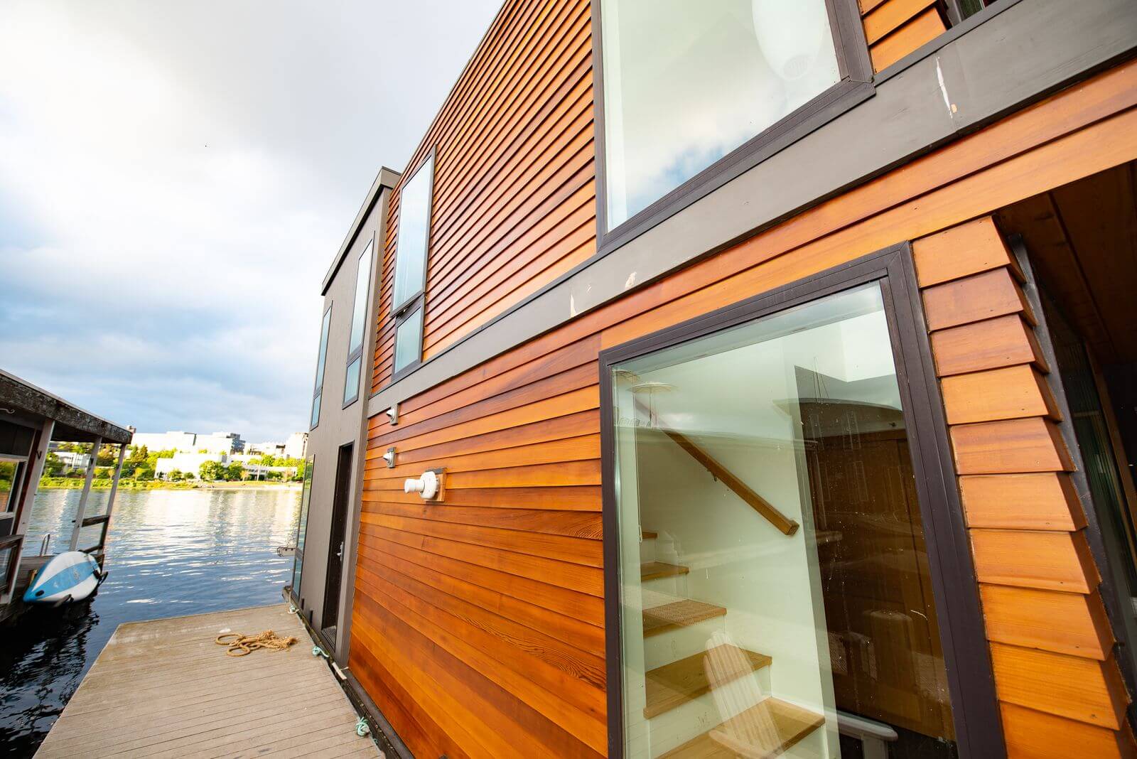 Phinney Ridge Painting - Portage Bay Floating Home, full strip and restain (Portage Bay)