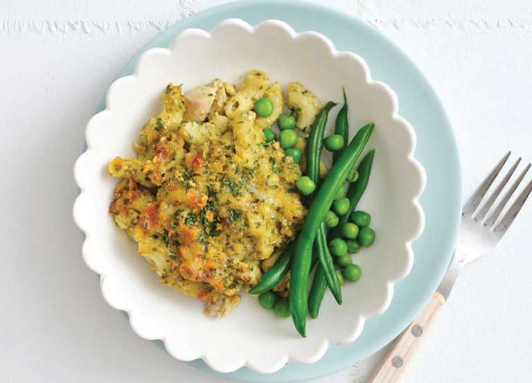 Chicken Pesto Pasta Bake