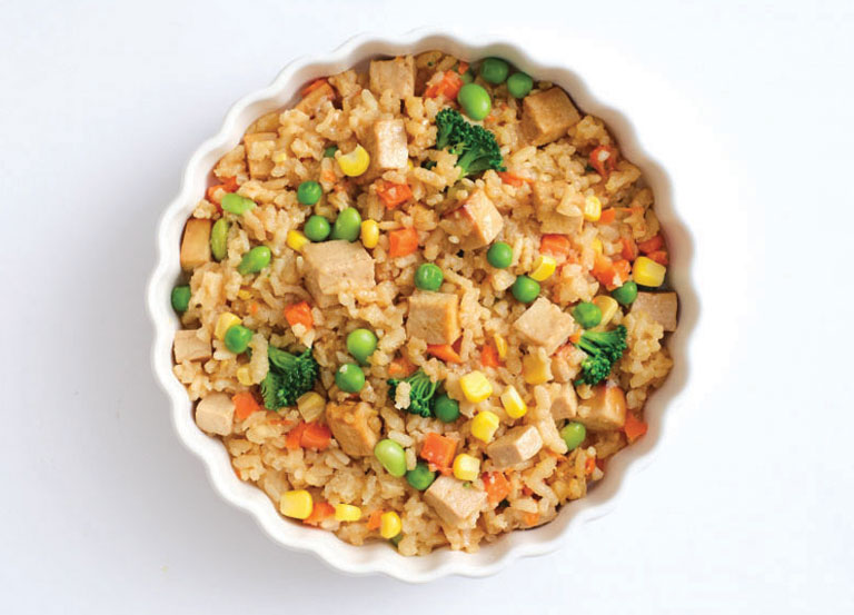 Vegetarian Fried Rice with Tofu