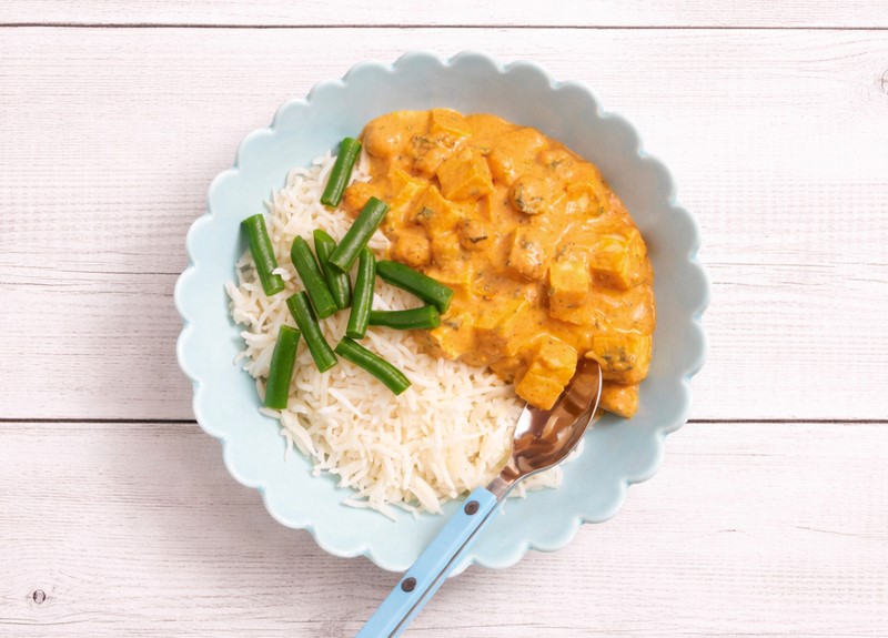 Paneer & Chickpea Curry with Rice
