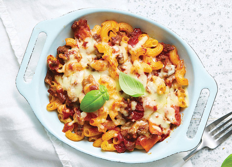 Beef Bologanise Pasta Bake