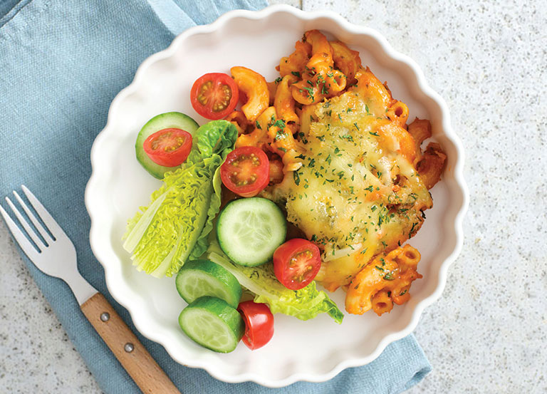 Cheesy Vegetable Pasta Bake