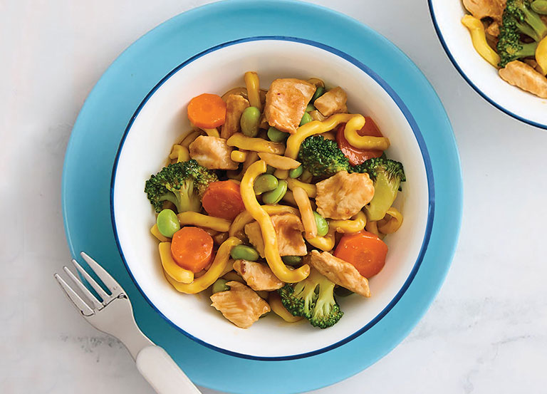 Honey Soy Miso Chicken Noodles