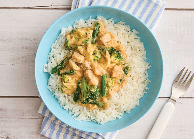 Thai Coconut Chicken Curry with Rice