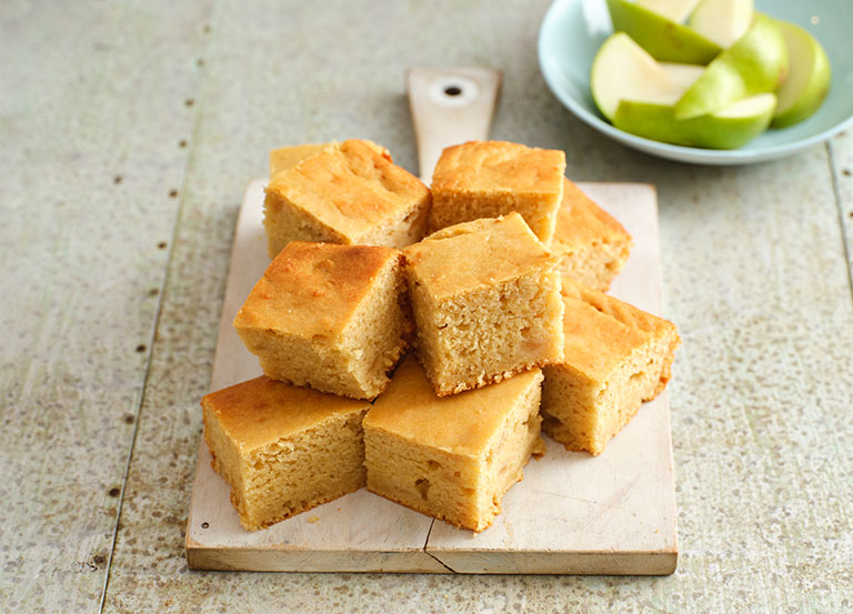 Pear & Polenta Slice