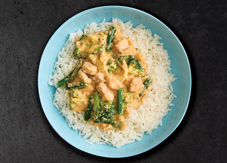 Thai Coconut Chicken Curry with Rice