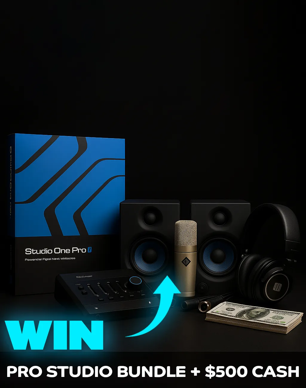 a group of objects on a table