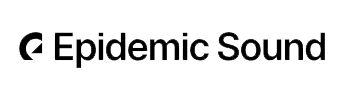 Epidemic Sound company logo with stylized 'E' icon.