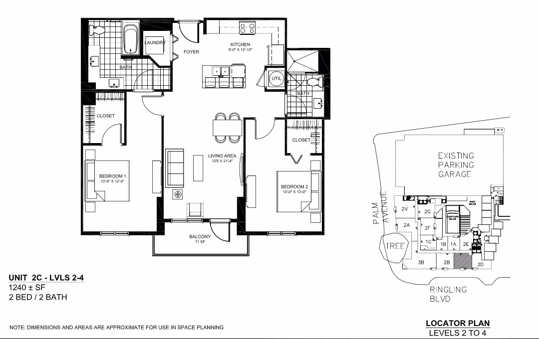 2C floor plan layout