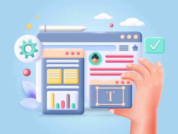 design and brand 3d vector design