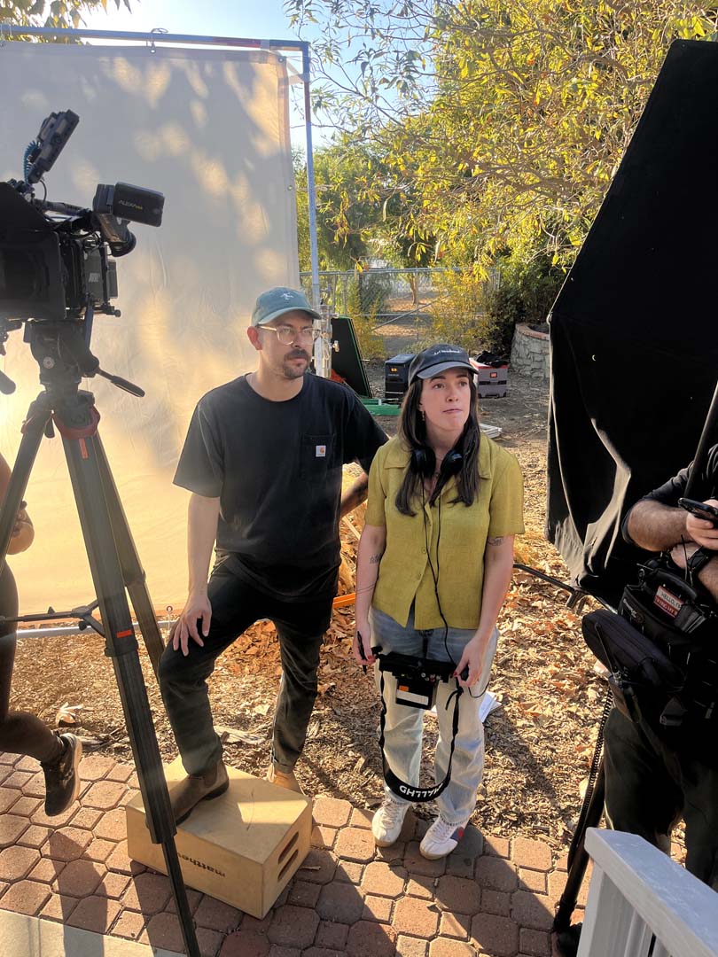 Behind the scenes on a CineGlow set