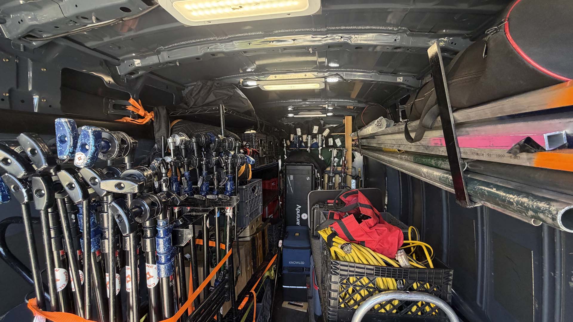 Behind the scenes on a CineGlow set