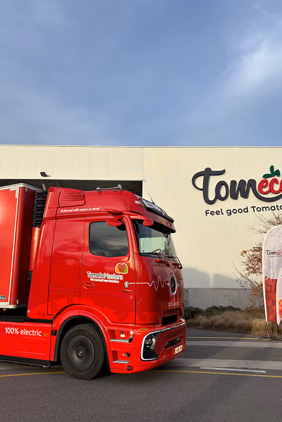 Volledig elektrische vrachtwagen van Tomeco