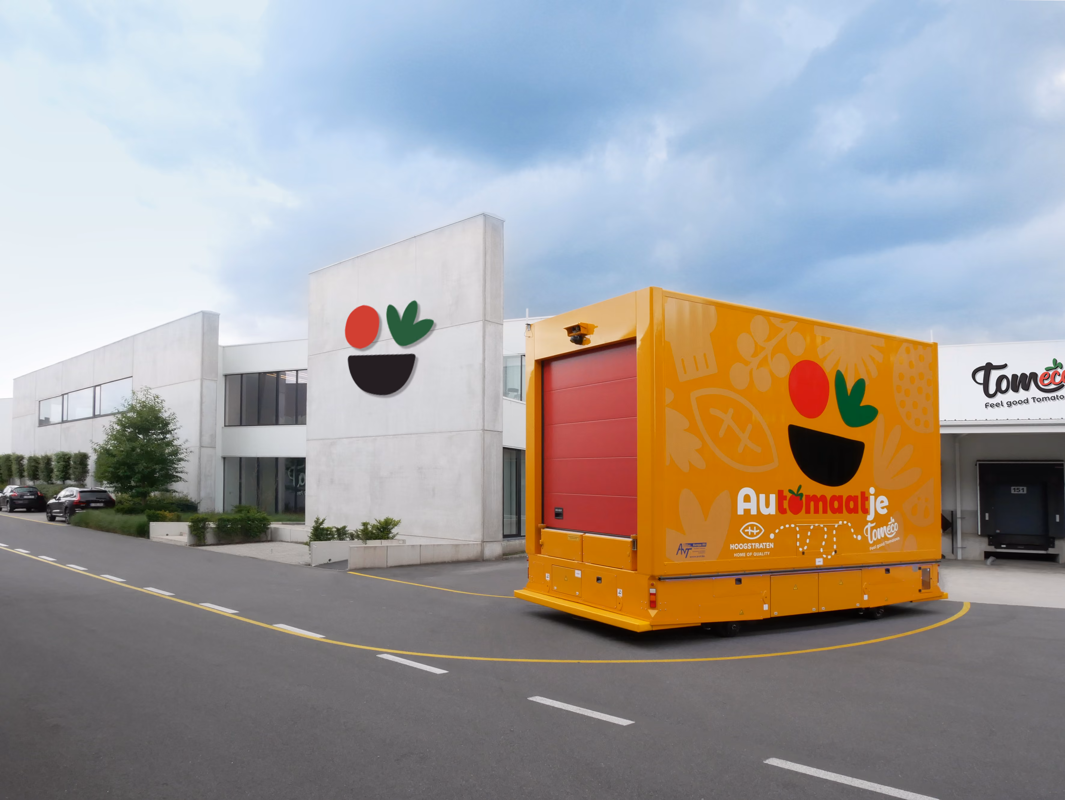 Centrale verpakkings- en sorteerhal van Tomeco Services in Hoogstraten