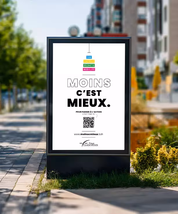 Affiche principale de la compagne de communication multicanale en ville