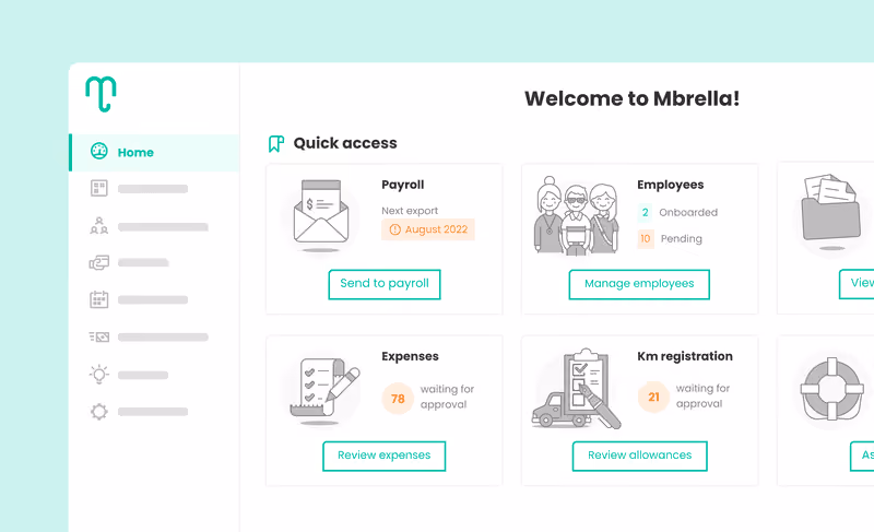 Mbrella home page
