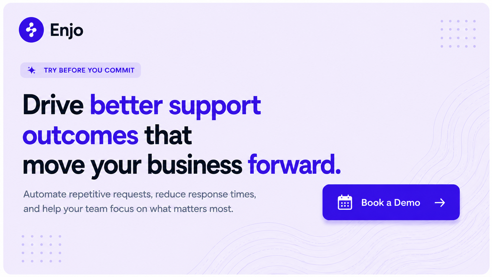 CTA banner encouraging teams to improve customer service KPIs with AI-powered support automation.