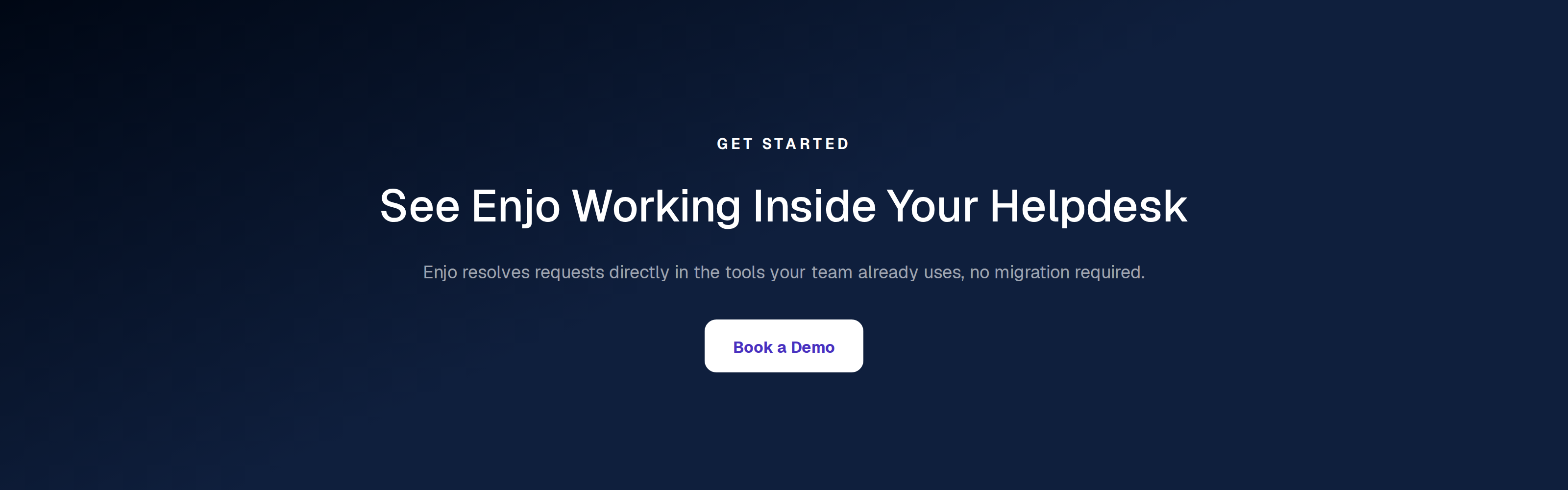 Book a demo of Enjo, the AI Support Agent for your helpdesk