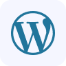 wordpress icon on white background