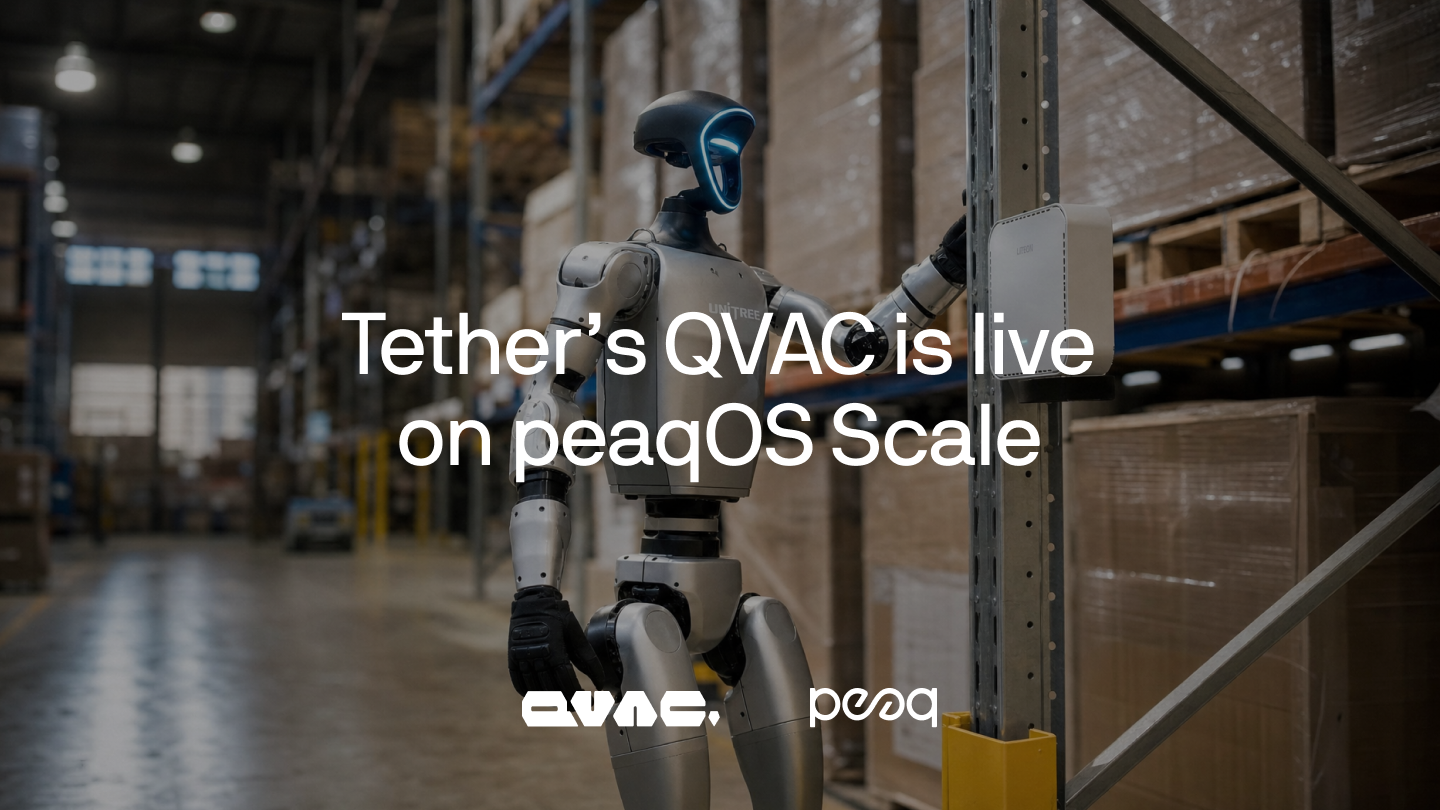 peaq Brings QVAC by Tether to Robots and Machines, Enabling Private AI Inference at the Edge