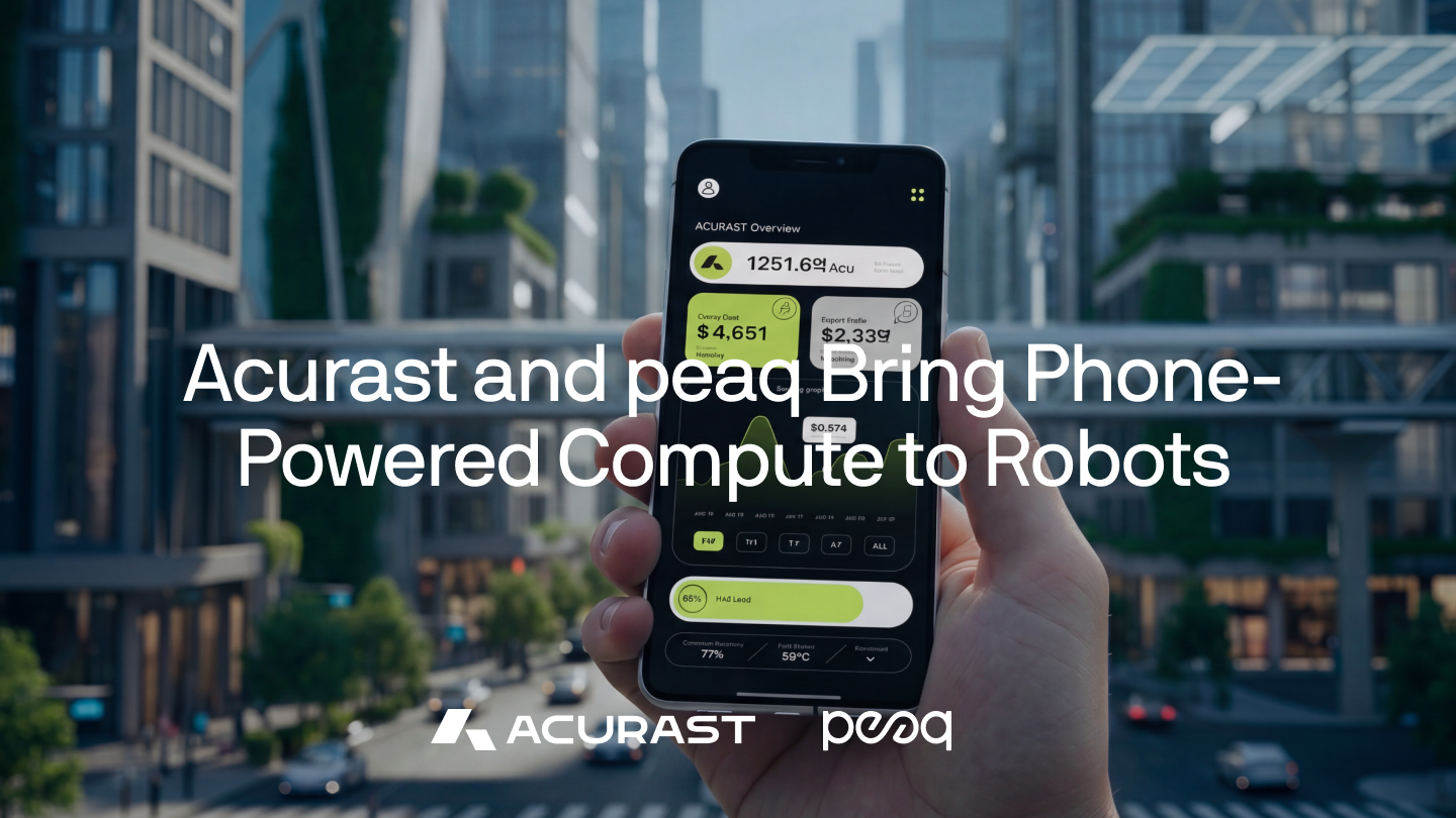 Acurast and peaq Bring Phone-Powered Compute to Robots and Machines
