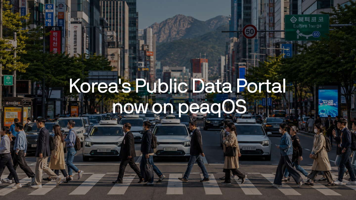 peaq Brings Korea's Public Data to Robots and Machines