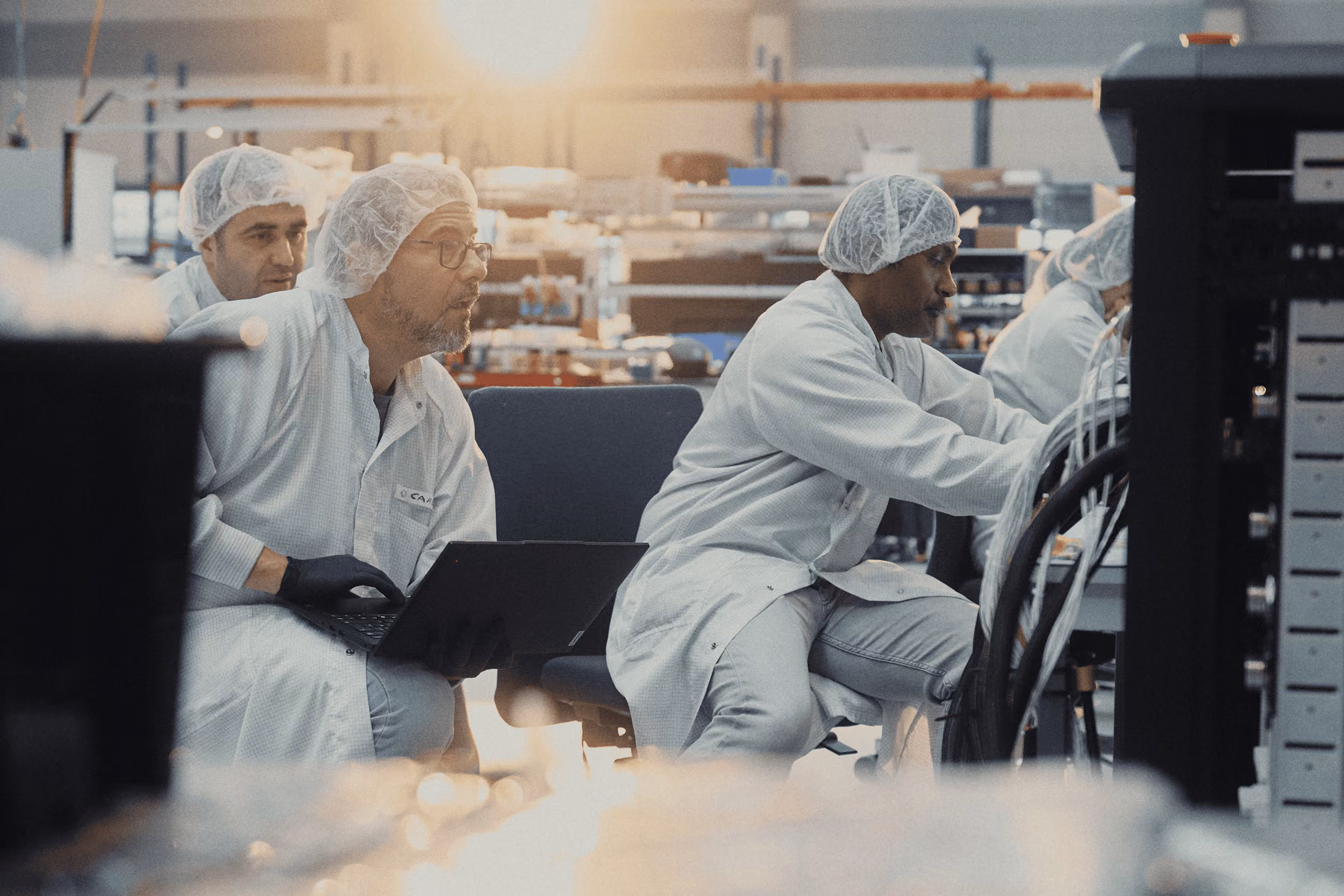 TEC engineers working in the Integration Hall