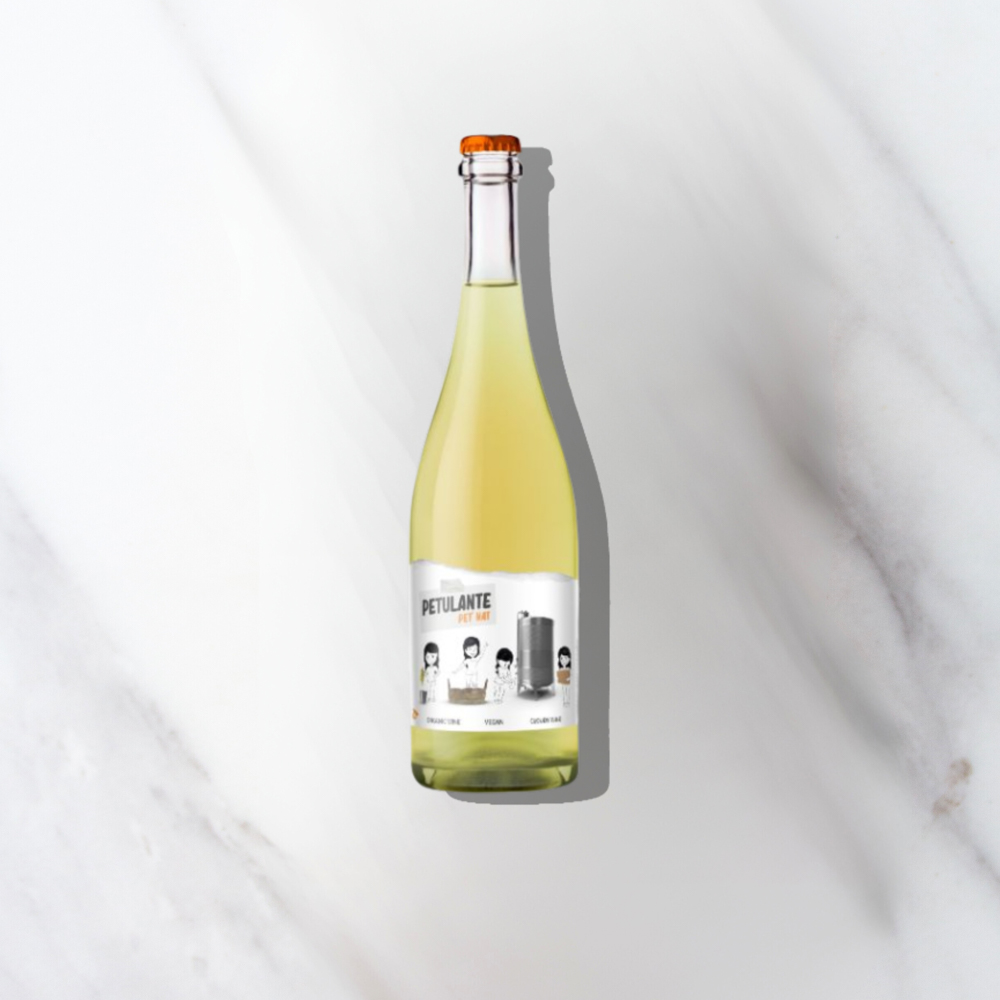 100% biodynamic white sparkling wine (petillant naturel), with no added sulfites
