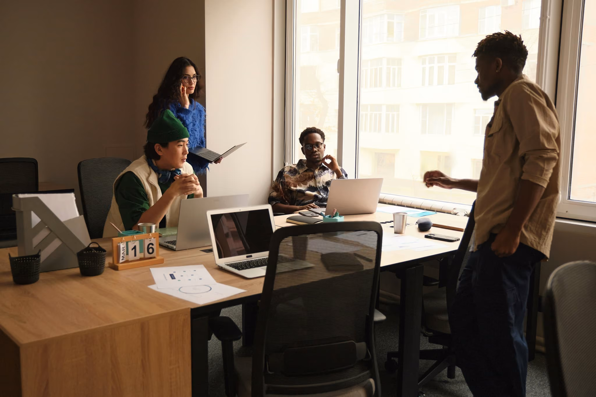 Individuals coworking; portfolio solutions
