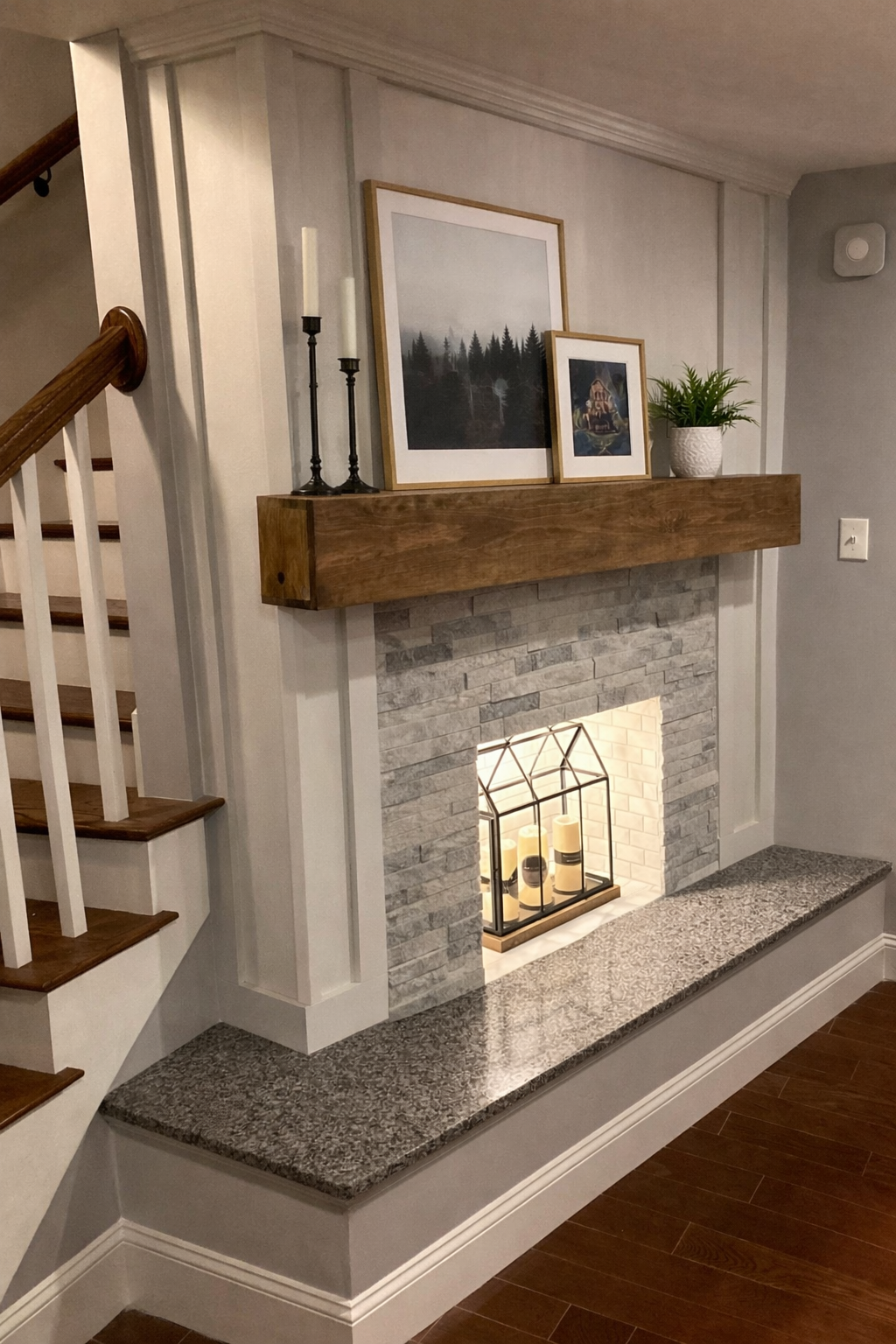 Delightful Corner Fireplace